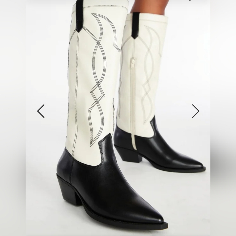 Tillie boots, Just Fab, size 7.5, black/birch color